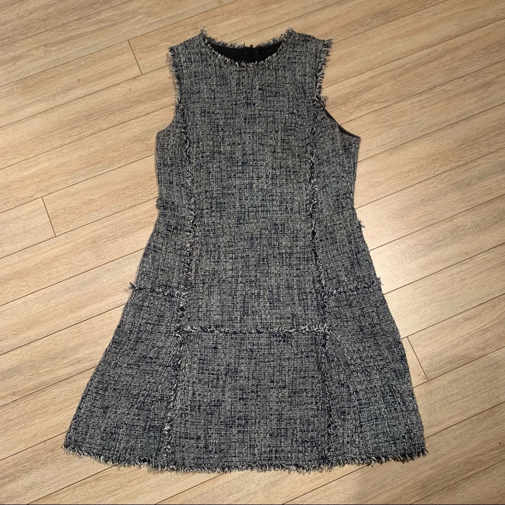 Banana Republic Sleeveless Dress White Black Blue